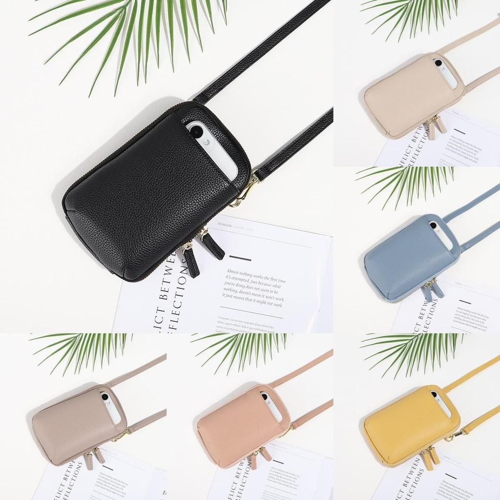 New Simple Shoulder Phone Bag Ladies Crossbody Fashion Lightweight Mini Zipper Small Bag Versatile Vertical Shoulder Bag