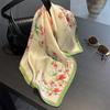 100% Silk Scarf Bandana Women Square Scarves Wrap Kerchief Mulberry Silk Spring Fashion Luxury High Quality Headband Hijab Shawl