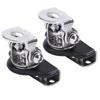 2PCS Hood LED Light Mounting Brackets Universal Pillar Hood Work Light Mount Clamp Adjustable Replacement for Jeep