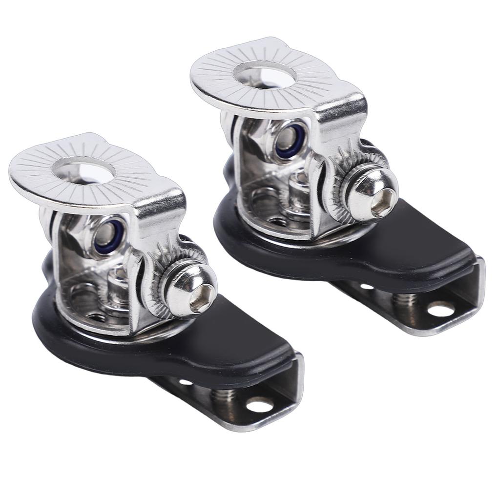 2PCS Hood LED Light Mounting Brackets Universal Pillar Hood Work Light Mount Clamp Adjustable Replacement for Jeep