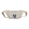 New MLB Monogram Collection Polyester Crossbody Bags Fanny Pack Regular Unisex Ivory White 3AHSM051N