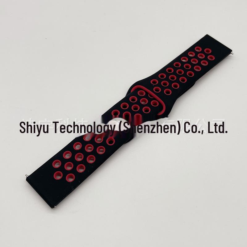 "Two-Color Silicone Strap for Huawei GT3, Samsung S4, Huami GT2pro, Honor Magic2, Xiaomi Watches"