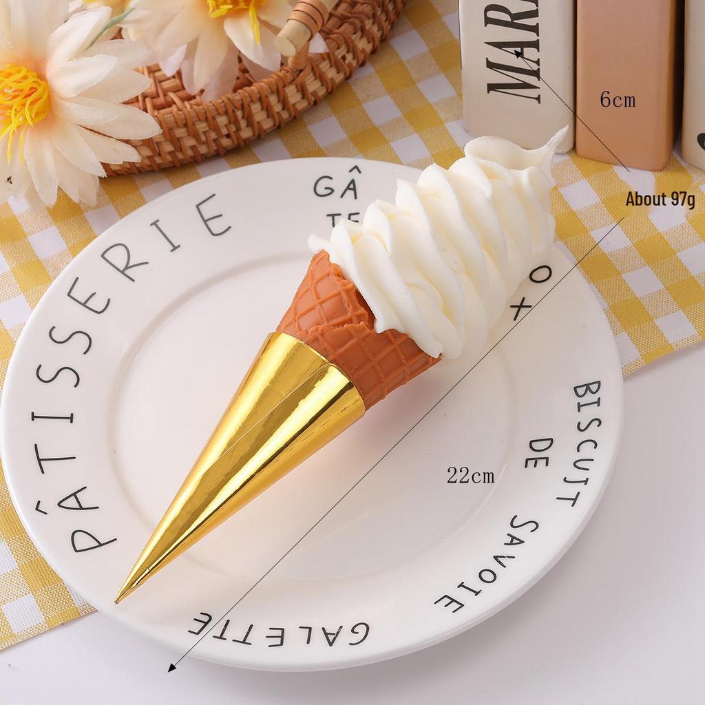 Simulated Ice Cream Dessert Cones & Cold Drink Models for Display & Photography