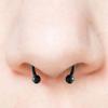 Fake Magnetic Horse Shoe Nose Rings Faux Septum Piercing Clip Titanium Ring Hoop Gift for Women New Fashion Body Jewelry