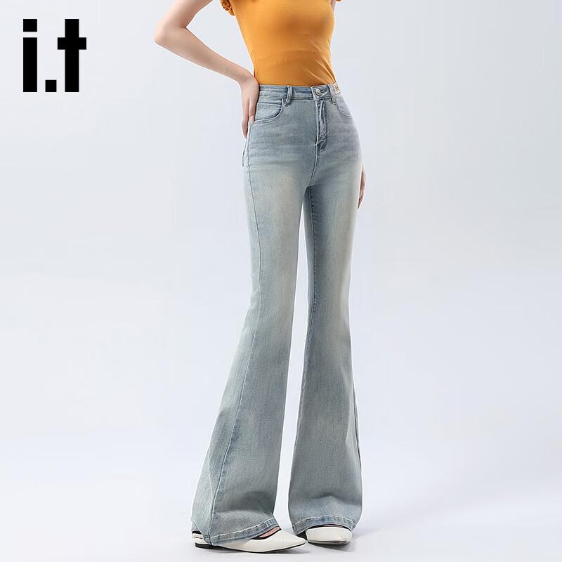 

Женские джинсы Izzue IT микроклеш с высокой посадкой XL