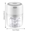250mL Electric Food Chopper USB Rechargeable Ginger Crusher  Chopping Vegetable