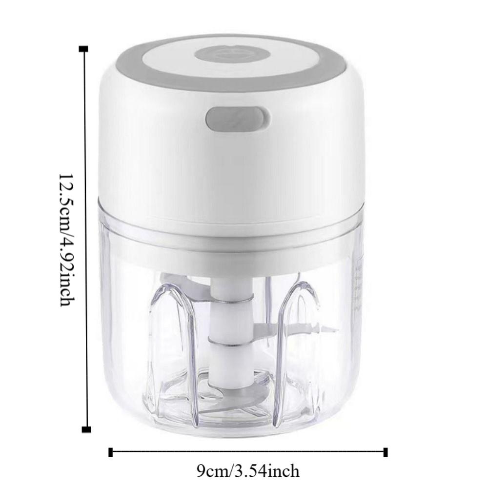 250mL Electric Food Chopper USB Rechargeable Ginger Crusher Chopping Vegetable