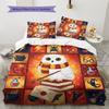 Cartoon Pattern Bedding Quilt Set Quilt Cover Pillowcase Home Decoration Birthday Gift (1 * Duvet Cover + 2 * Pillowcase, Without Core)