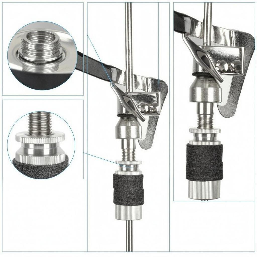 CymbalHat Drop Clutch 8mm Metall Schlagzeugzubehör für Schlagzeuger, Perkussionisten,