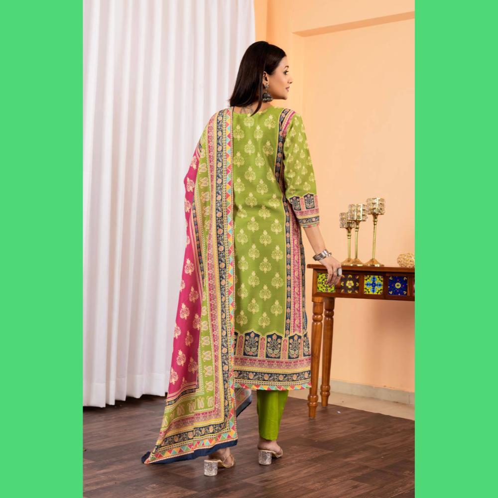 Green Beautiful Pakistani Dress