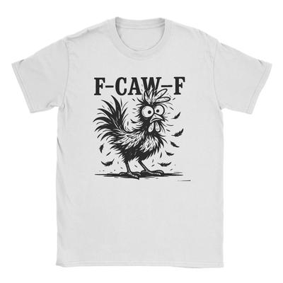 Funny F-Caw-F Chicken Fcawf Chicken Lover Animal Rooster Men T Shirts Funny Tees Short Sleeve T-Shirts Cotton Unique Clothes