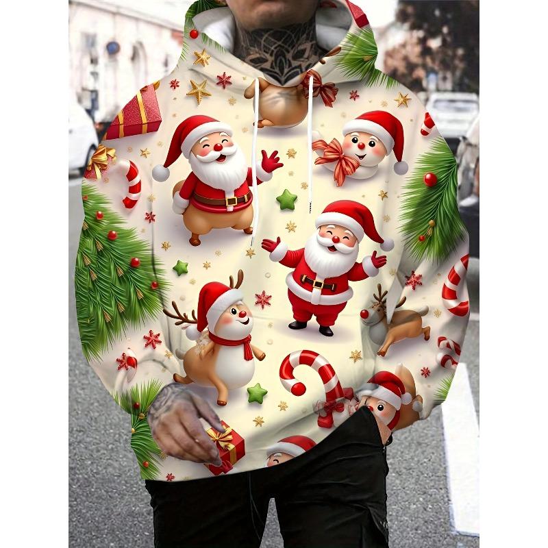 Men's Autumn and Winter 3D Printed Hooded Fashion Versatile Trend Breathable Casual Hoodies & Sweatshirts (men’s)