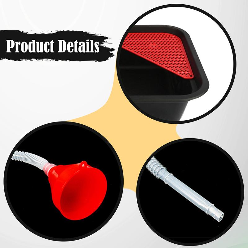 1 Set Car Oil Drain Pan 9L Oil Collection Tray Collecting Leaking Fluids During Repairs Easy Use for Automotive Workshop Garage