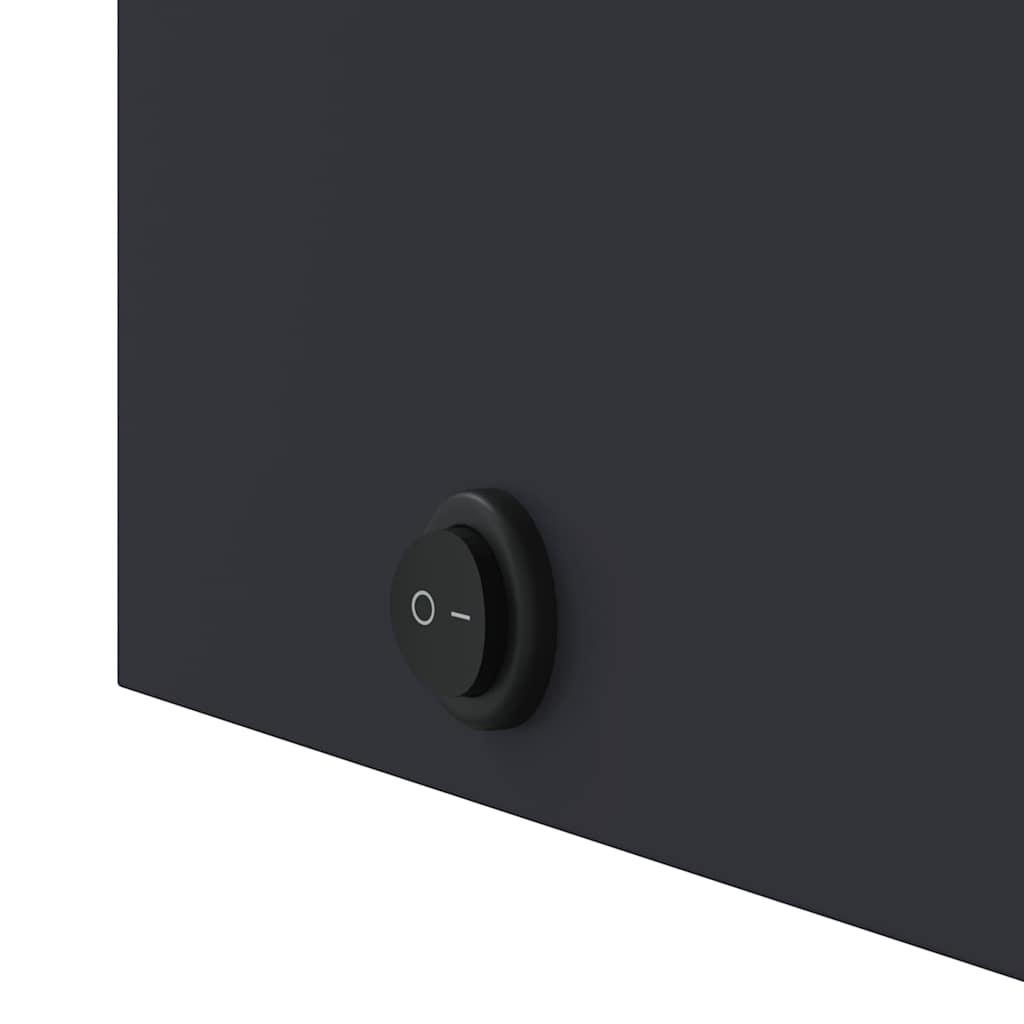 LED Lighted Mirror Cabinet Gray 45 x 13 x 52 cm