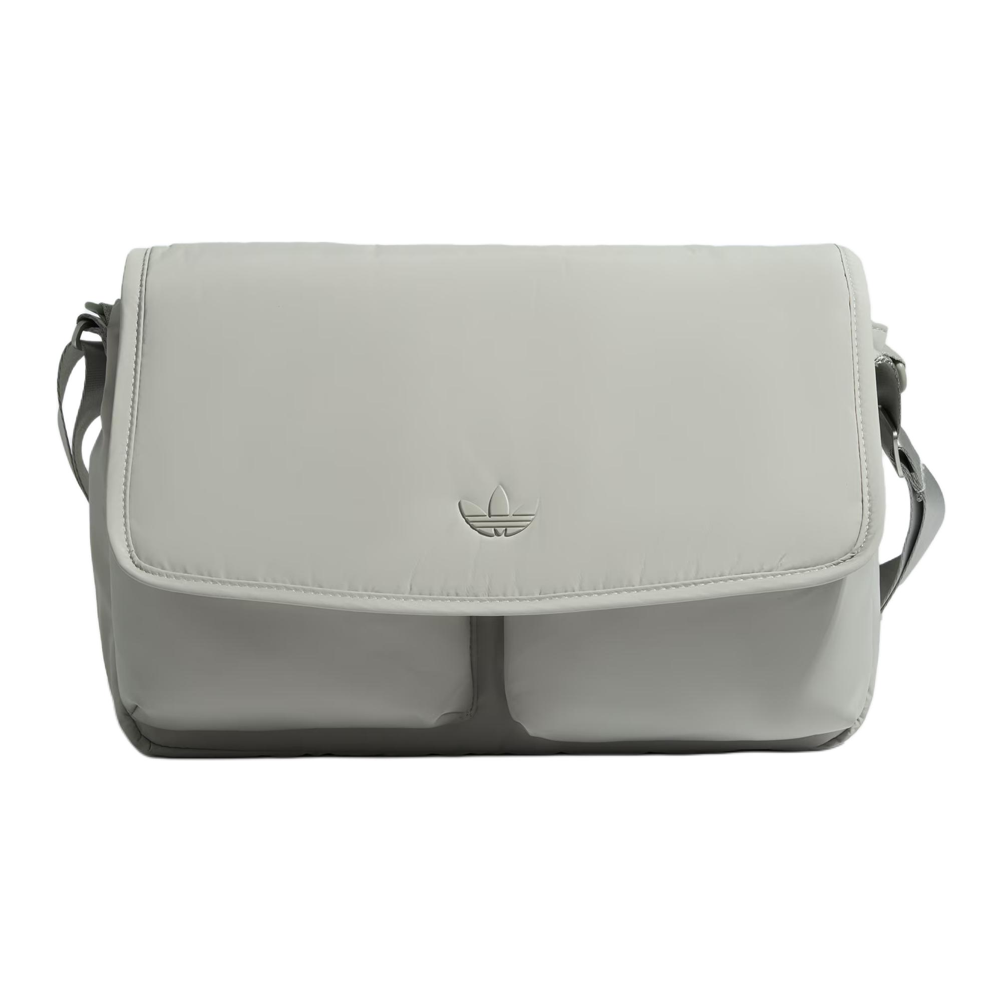 Adidas Originals Recycled Polyester Messenger Bag Crossbody Bag Unisex Metallic Gray Adidas KS0764