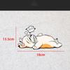 Reflective Husky Cartoon Dog Car & Motorcycle Scratch Cover Sticker