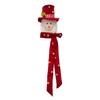 Christmas Tree Topper, Snowman with Red Hat and Gold Polka Dots, Holiday Decoration for Home, Restaurant, Mall