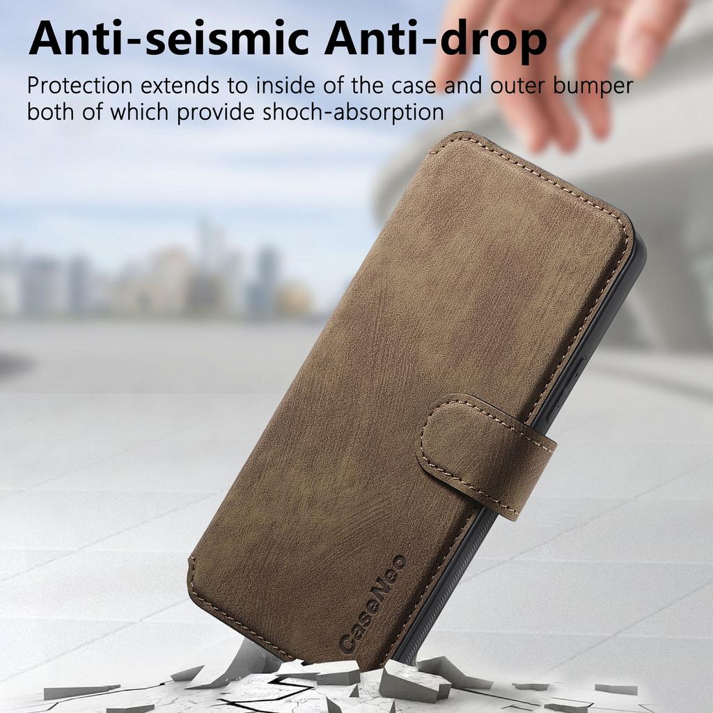 For Samsung Galaxy S24 Magnetic Case CASENEO Detachable Leather Phone Wallet Cover