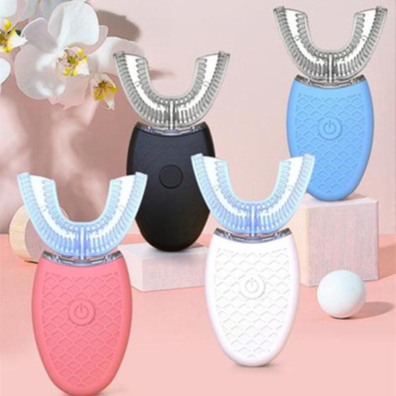 Rechargeable Ultrasonic U-shaped Whitening Toothbrush for Lazy People