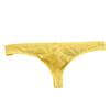 Men Sexy Thong Low-rise U-Convex Solid Color Briefs Elastic Waistband Slim Fit Solid