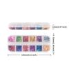 Laser Shiny Nail Glitter Flakes 12-Grid Nail Decoration Accessories  French Manicure
