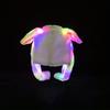 1 x Plush LED Illuminated Rabbit Ears Hat Cute Illuminated Adult Plush Hand Pinch Hat Activity Ears With Earmuffs Hat Gift Party