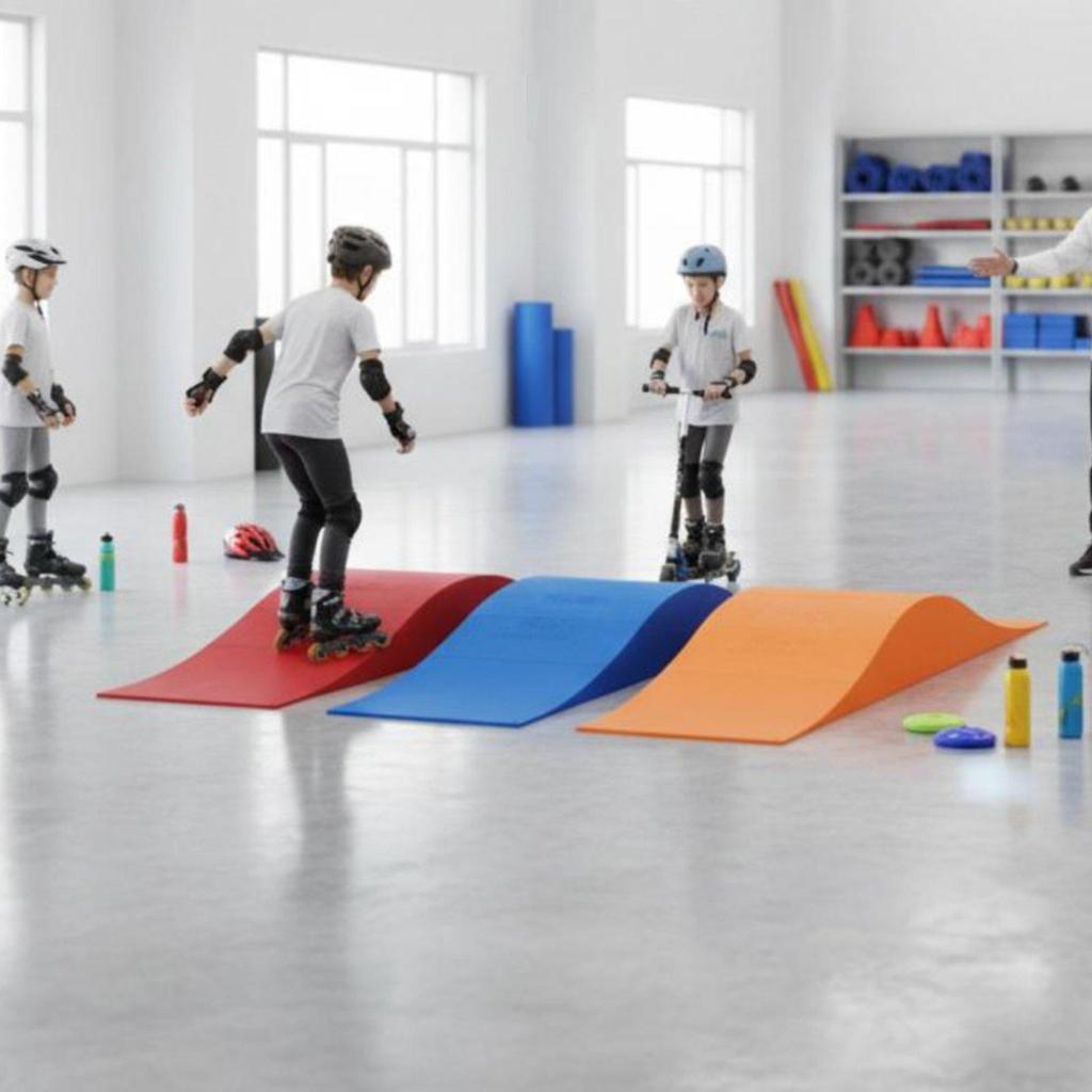 Sectional Ramp Set Easy to Assemble Sports Gear Even Gradual Changes