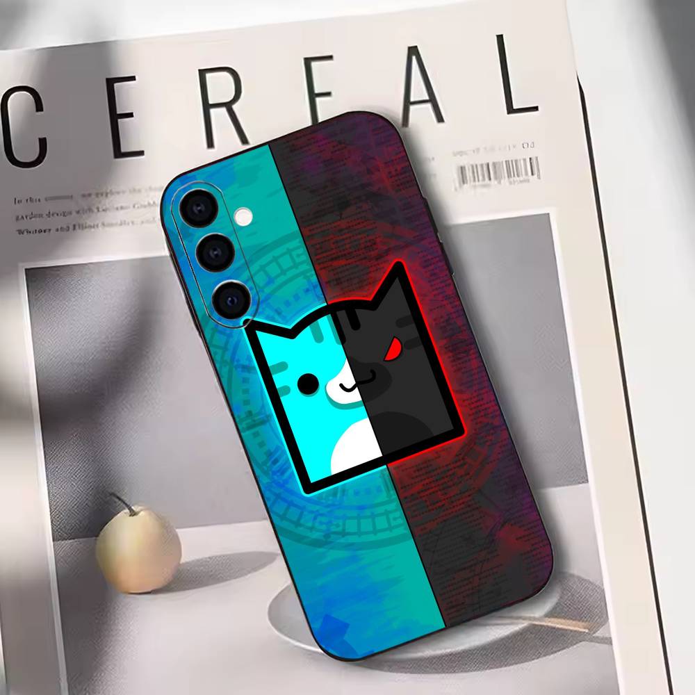 

G-Geometry Dash Phone Case For Samsung Galaxy A73,A72,A71,A70,A53,A52,A51,Others Soft Black Cover Samsung a70