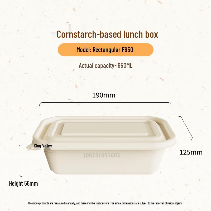 Biodegradable Corn Starch Food Containers