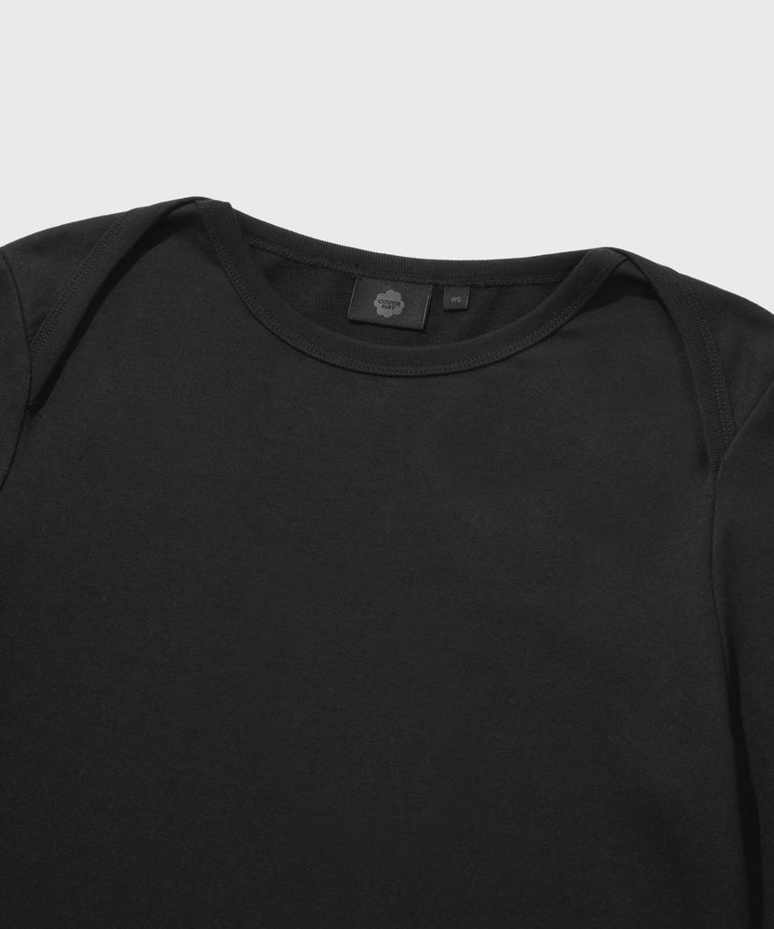 COVERNAT WOMAN Shirred Layered Jersey Dress Black