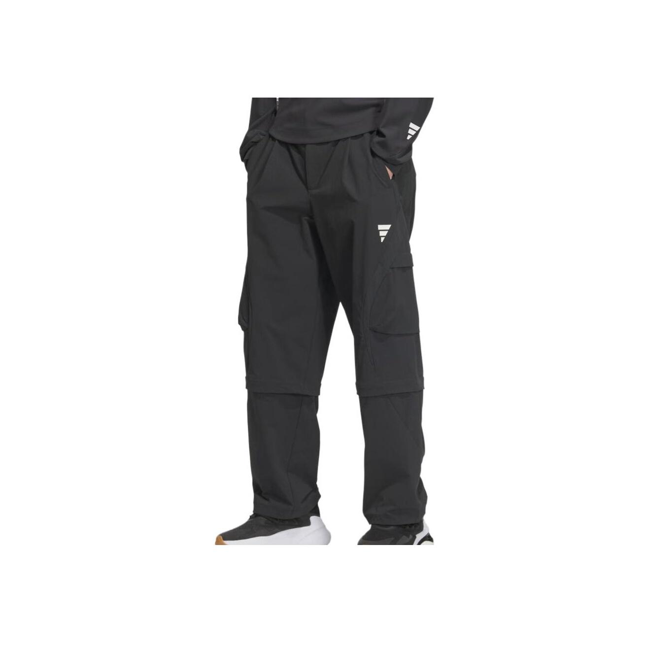 

Adidas SS25 Soft Comfortable Skin-Friendly Fashion Casual Pants Men Bottoms Carbon-Black KA2462 XS