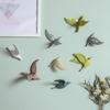 3D Ceramic Bird Creative Wall Sticker Hanging Nordic Home Wall Decor Living Room Animal Statue TV Background Mounted Swallows