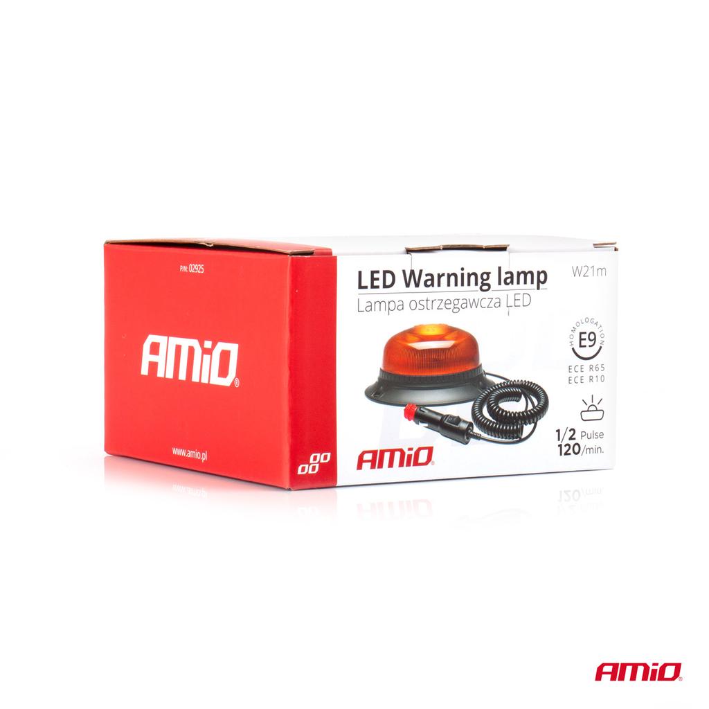 Mini Rooster Warning Lamp 18 Led Magnet Low R65 R10 12-24V W21M Amio