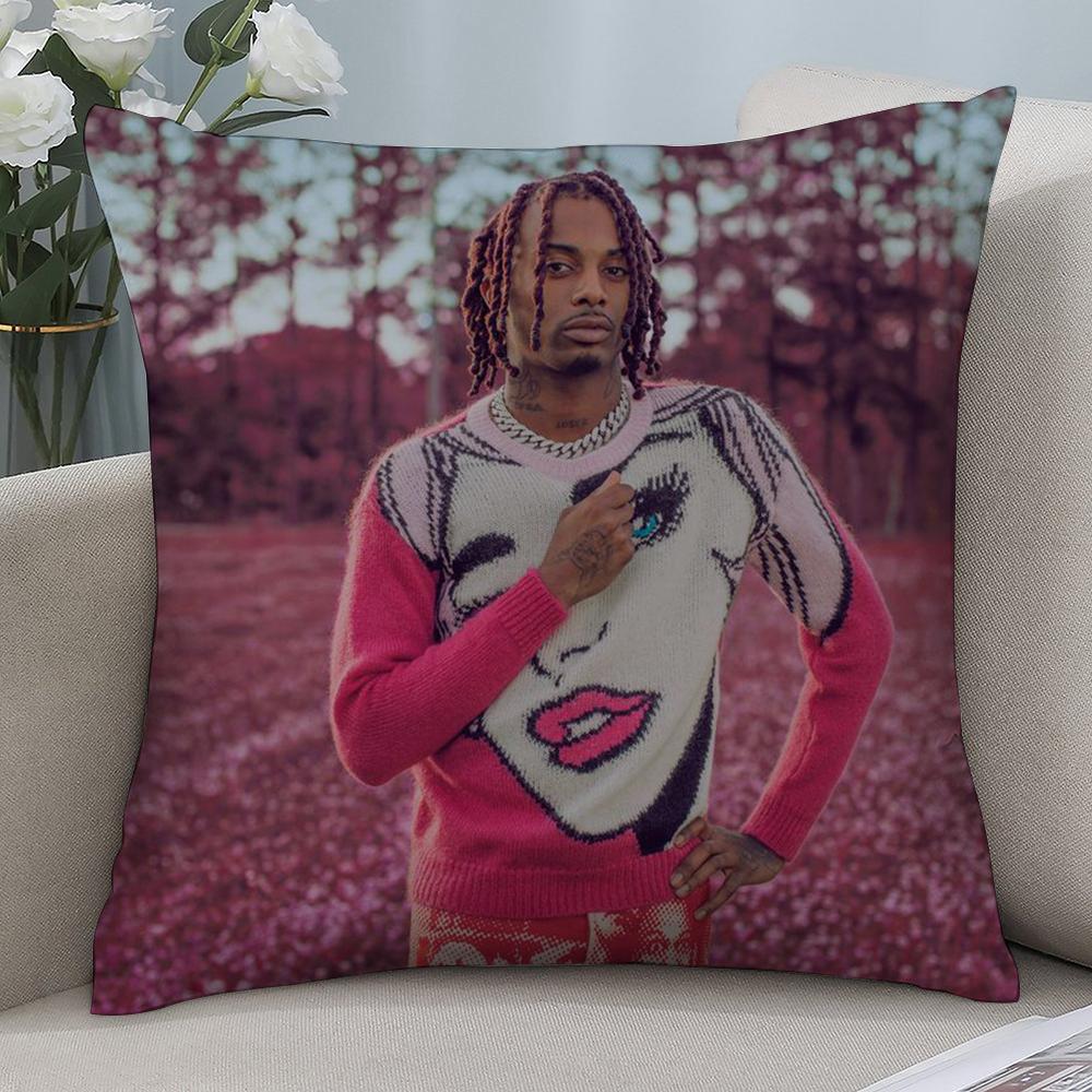 

New P-Playboi CartiS Pillow Case Short Plush Sofa Decorative Gift Home Double-sided Printing Cushion 12x12Inch
