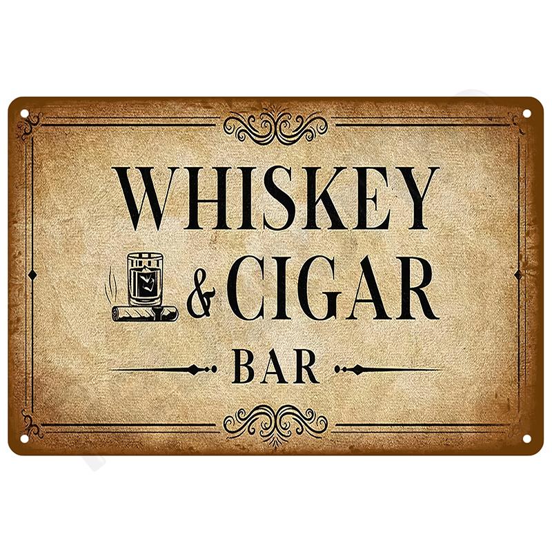 Art Mural Rétro Plaque en Étain Intérieur Extérieur Esthétique Pièce Vintage Articles Décoration Maison Décoration Luxe Métal Plaque Affiche Plaques Bar