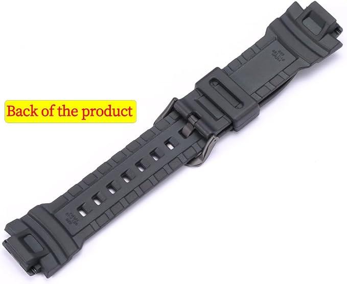 Compatible with PRW-3500/2500/5100 PRG-260/550/250/500 Mountaineering Silicone Strap Black Buckle