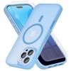 Case for iPhone 16 Pro Max, for MagSafe, ERBORD Matt Case, Blue + Screen Protector