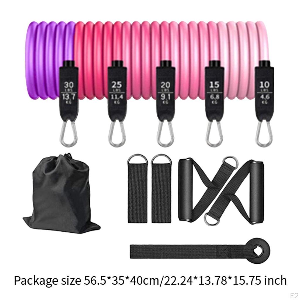 Resistance Bands Set Tension with Handle Versatile Ankle Straps Fitness for Working Out