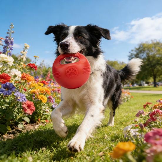 Yumuşak Kettlebell Yüzen Köpek Oyuncağı Isırığa Dayanıklı Plastik Havuz ve Kara İçin Top Diş Temizleme Dokulu Güvenli Etkileşimli Eğitim Köpek Oyuncağı