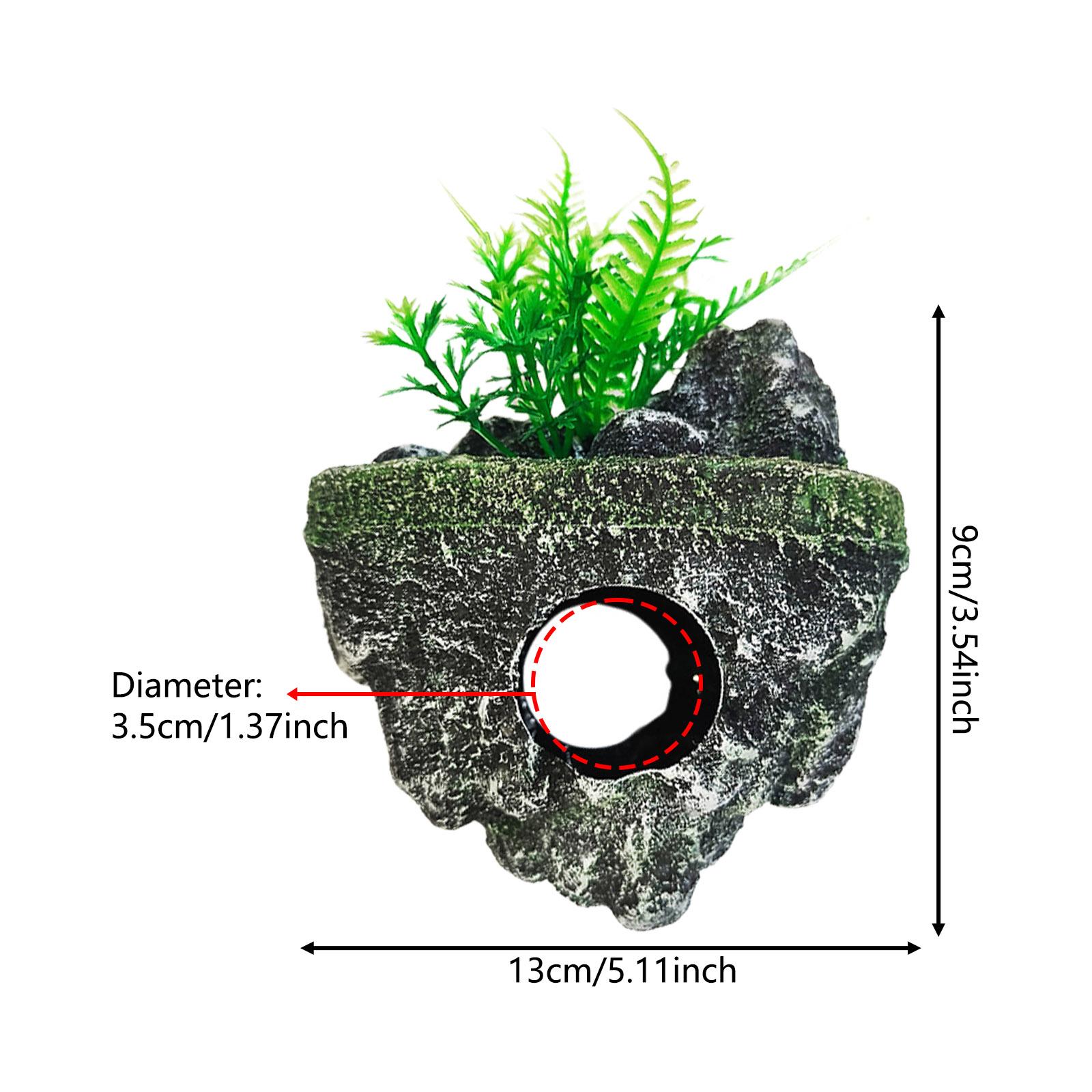 

Floating Stone Aquarium Decoration Realistic Resin Turtle Rocks Fish Tank Cave Fish Tank Decoration Landscaping Ornaments