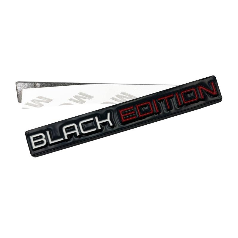 Metal 3D Car Styling Black Edition Emblem Rear Trunk Badge Fender Sticker Body Decal Head Grill Badge Chrome Car Accessories