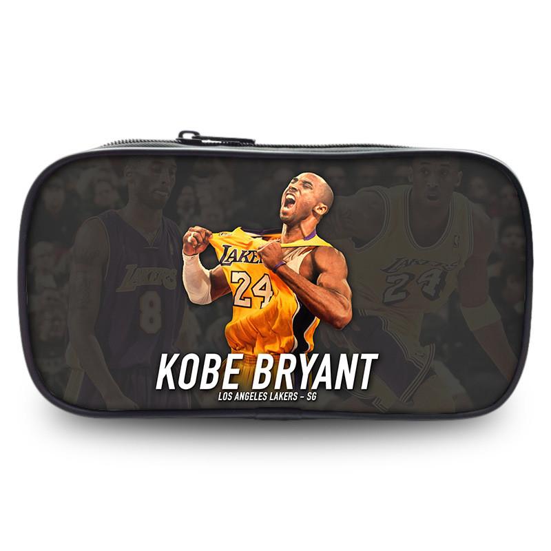 Kobe Bryant Sports Star Pen Case Large Capacity Stationery Organizer For Students