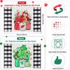 Valentine's Day Buffalo Plaid Placemats Set of 4 Double Sided St Patricks Day Valentines Placemats Decoration Set Farmhouse Table Holiday