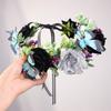 Day Of the Deads Headpiece Rose Flower Crowns Headband Halloween Cincos De Mayoes Party Costumes for Womens Gifts