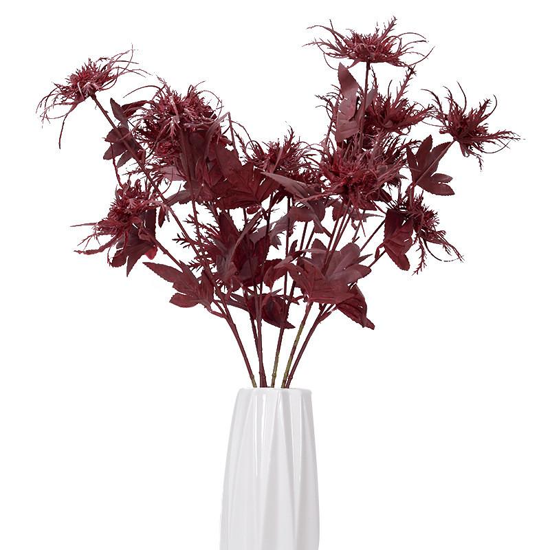 Artificial Eryngium Foetidum Plastic Flowers With Creative Craft For Event Use
