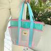 Nylon Mesh Beach Bag Gauze Mesh Handbag Cute Summer Shoulder Bag  Cosmetic Bag