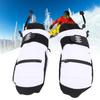 Ski Mittens with Wrist Guards Waterproofing Pocket Secure Fit Inner 5 Finger Snowboarding Mittens for Cycling Hiking Mountaineering XL