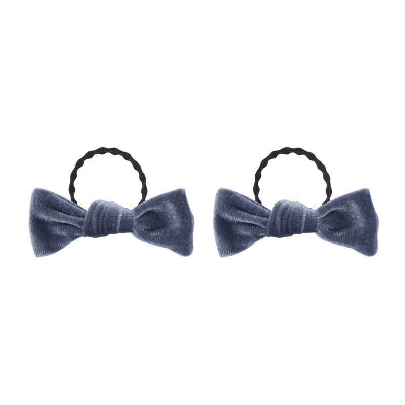 Süßes Baby Einfarbiges Kleines Haarband, Neues Schleifen-Kinder-Gummiband ohne Haarschäden, Samtgeknotetes Haargummi