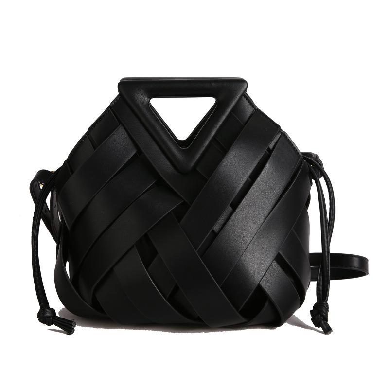Borsa a tracolla Autunno e Inverno Nuova Borsa intrecciata alla moda Borsa a cestino per verdura da portare a mano Borsa a mano da donna Versione coreana Nicchia Borsa a mano da donna