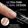 240Pcs Clear Dual Forms Nail Mold Sets Full Cover False Nail Tips Poly Nail Gel Mold Reusable Nail Top Form